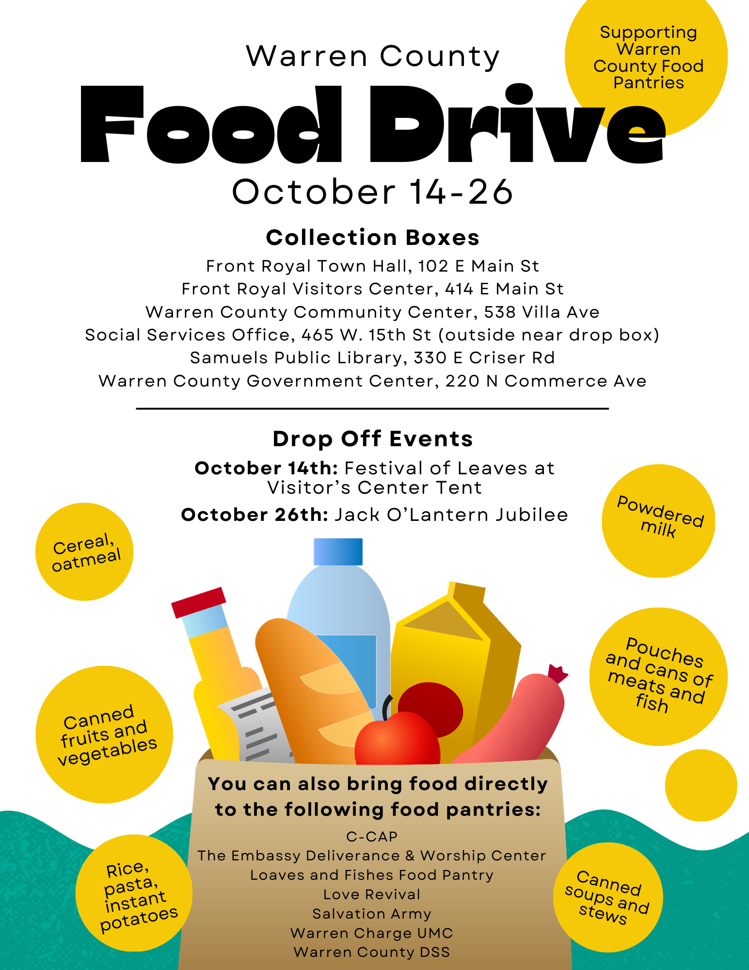 Food Drive - Warren Coalition